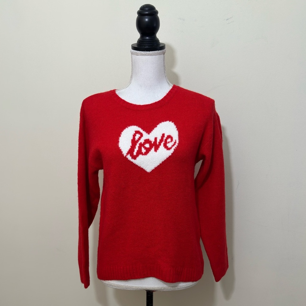 NWT Vince Camuto Girl's Long Sleeve Soft Knit  (Love) sweater size xl 14/16 kids